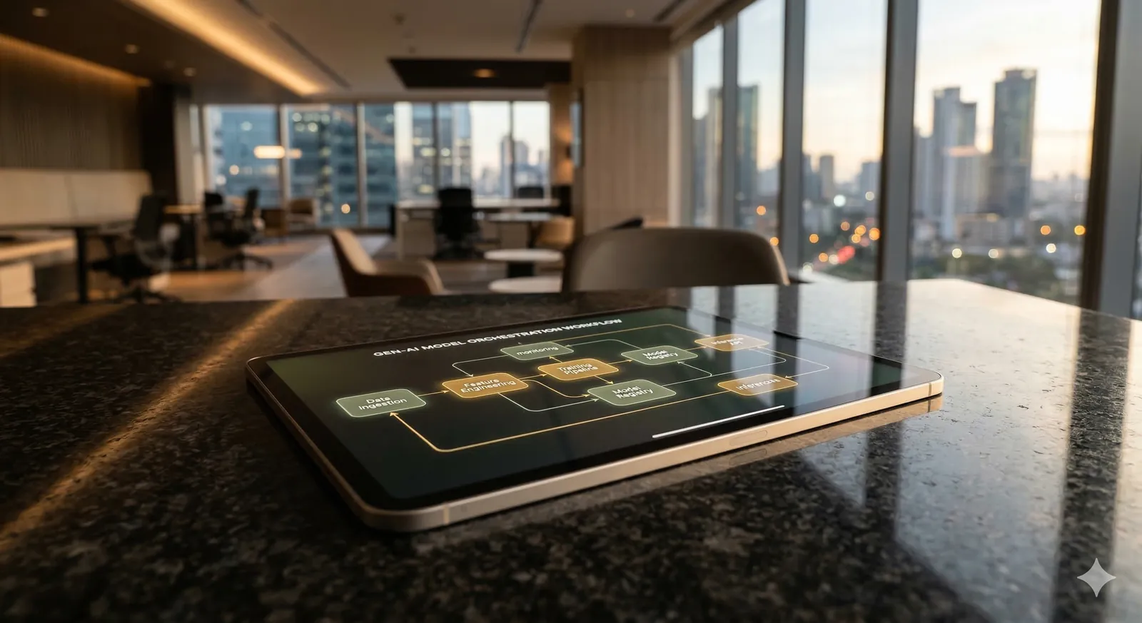 Automated business process flow diagram
